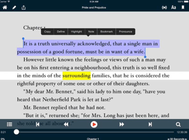how to make kindle for mac read aloud