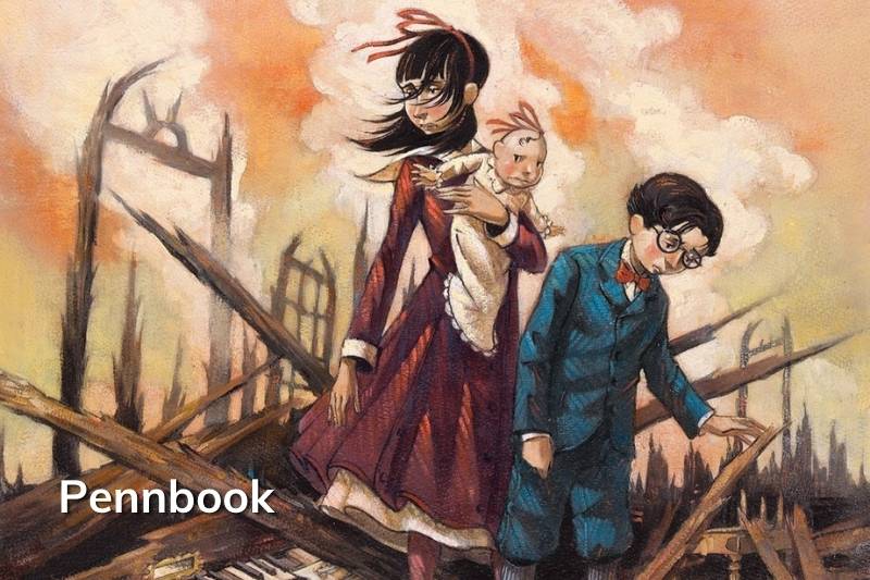 Lemony Snicket shares scenes with Kit and the Baudelaires