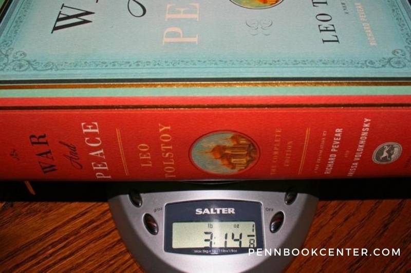 What is the weight of a book in grams