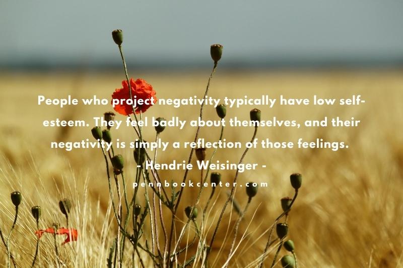 Sarcastic Status Messages For Haters For Instagram People who project negativity typically have low self-esteem. They feel badly about themselves, and their negativity is simply a reflection of those feelings. ― Hendrie Weisinger