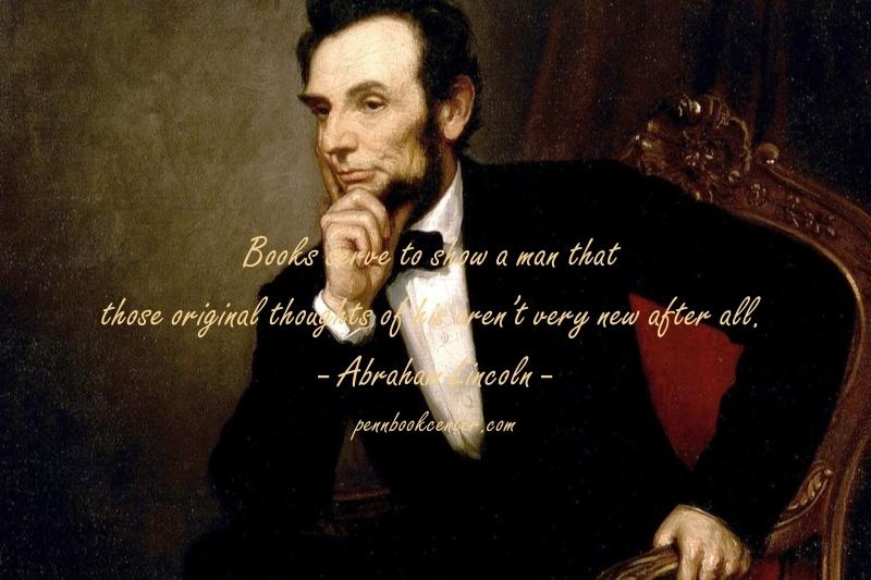 Abraham Lincoln quotes - caption for reading book