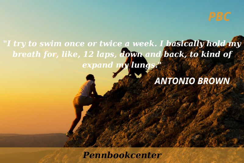 I try to swim once or twice a week. I basically hold my breath for, like, 12 laps, down and back, to kind of expand my lungs.