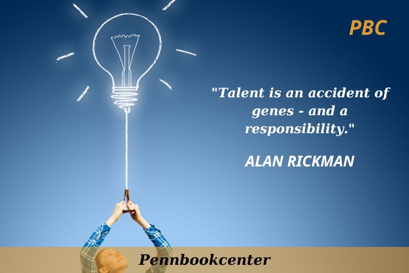 Talent is an accident of genes - and a responsibility.