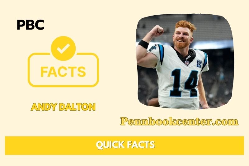 Andy Dalton Quick Facts 3 Andy Dalton Quick Facts