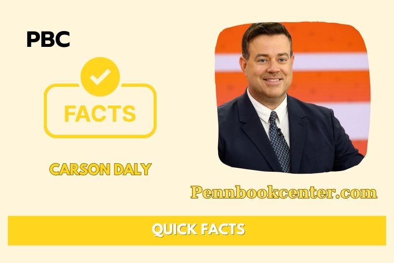 Carson Daly Quick Facts 3 Carson Daly Quick Facts