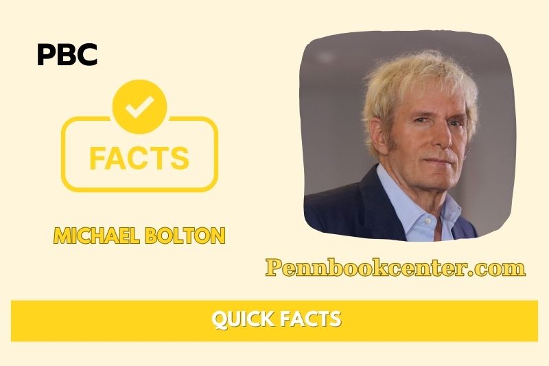 Michael Bolton Quick Facts 3 Michael Bolton Quick Facts