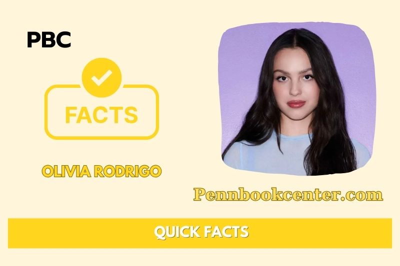 Olivia Rodrigo Quick Facts