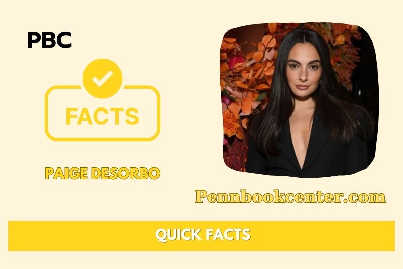 Paige Desorbo Quick Facts 3 Paige Desorbo Quick Facts