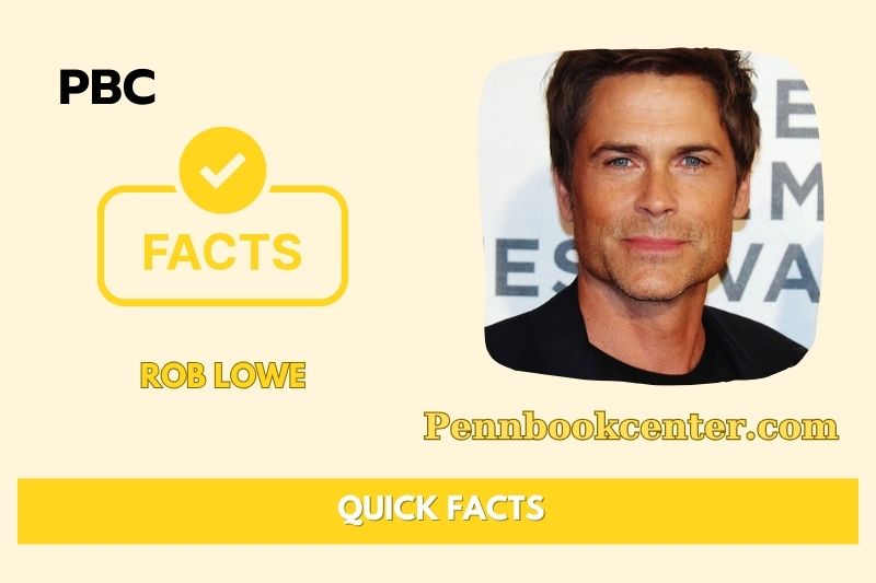 Rob Lowe Quick Facts 3 Rob Lowe Quick Facts