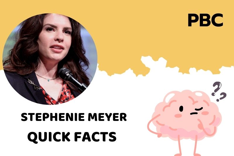Stephenie Meyer Quick Facts 3 Stephenie Meyer Quick Facts