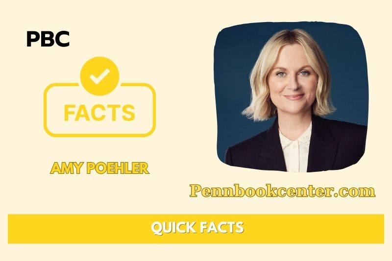 Amy Poehler Quick Facts 3 Amy Poehler Quick Facts