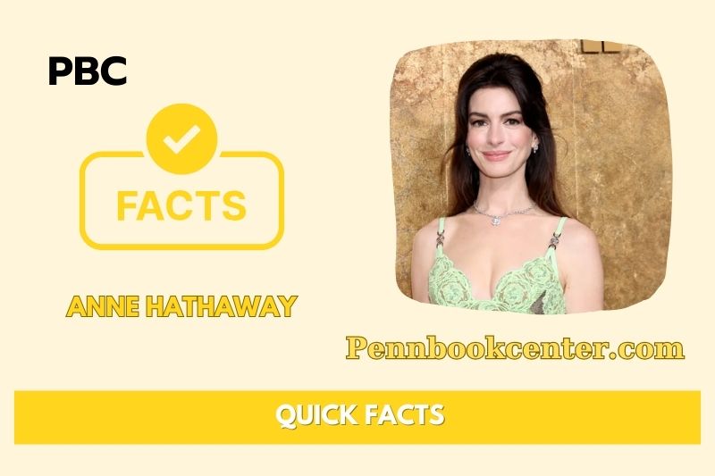 Anne Hathaway Quick Facts