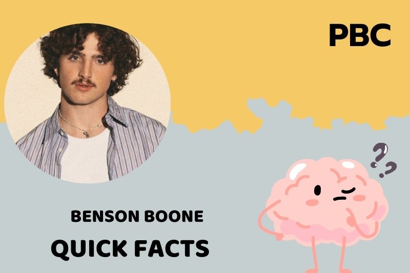 Benson Boone Quick Facts