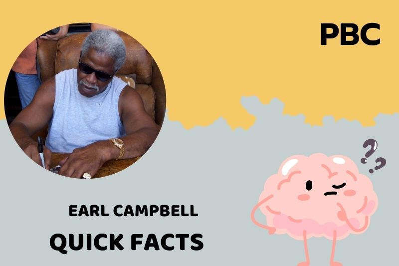 Earl Campbell Quick Facts 3 Earl Campbell Quick Facts