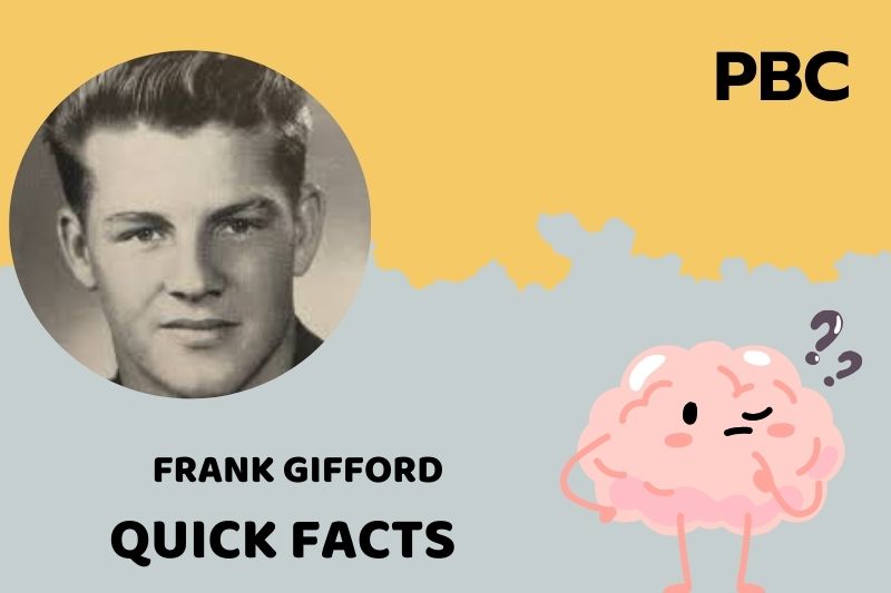 Frank Gifford Quick Facts 3 Frank Gifford Quick Facts