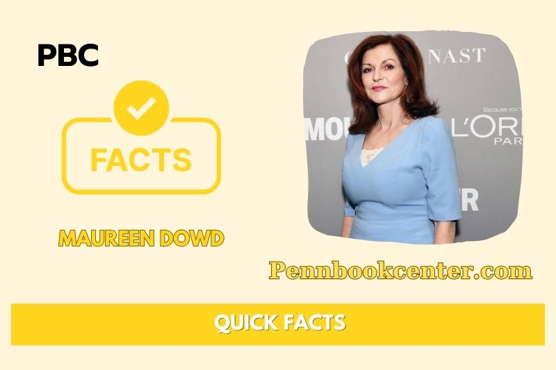 Maureen Dowd Quick Facts