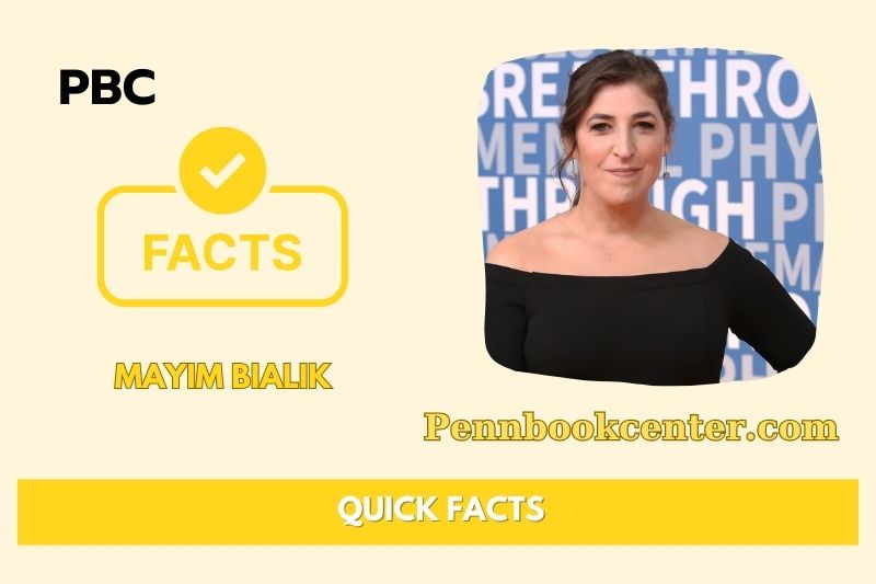 Mayim Bialik Quick Facts 3 Mayim Bialik Quick Facts