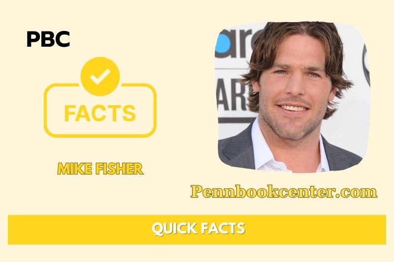 Mike Fisher Quick Facts 3 Mike Fisher Quick Facts