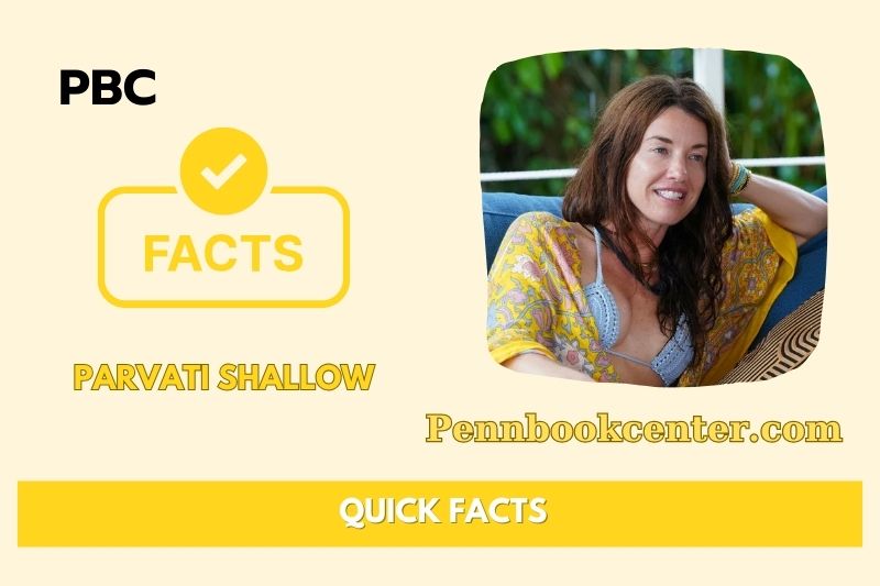 Parvati Shallow Quick Facts 3 Parvati Shallow Quick Facts
