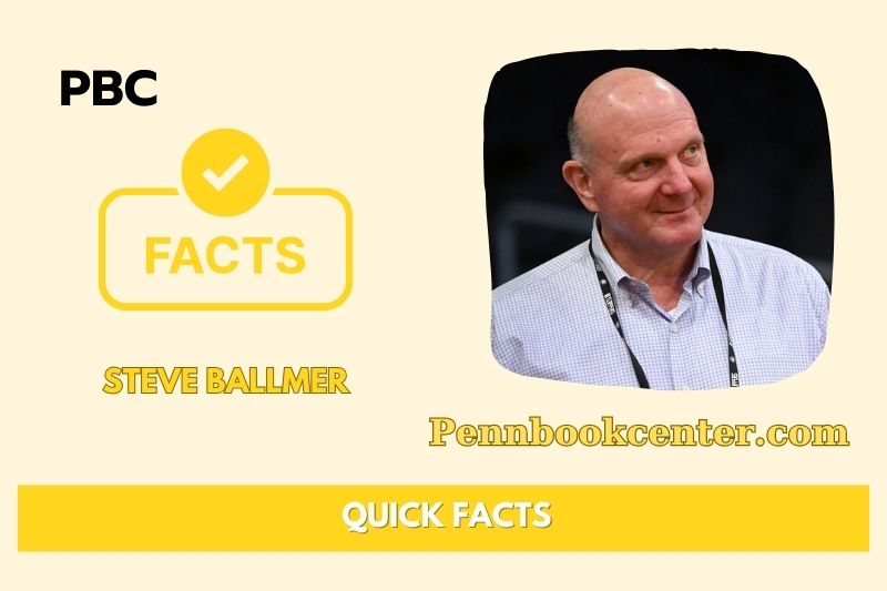 Steve Ballmer Quick Facts 3 Steve Ballmer Quick Facts