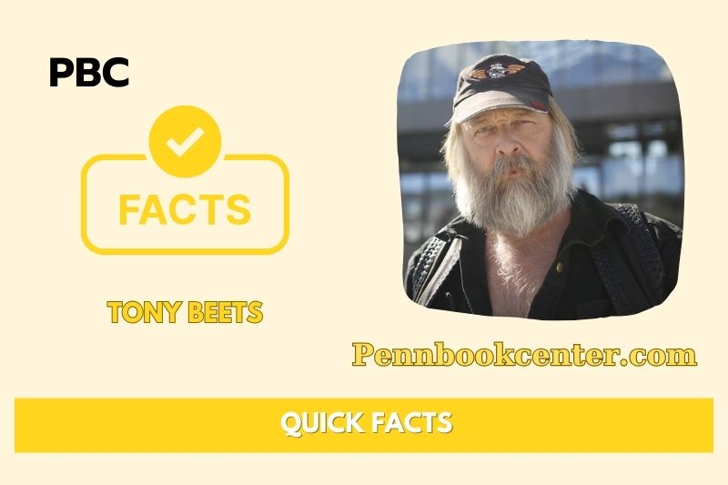 Tony Beets Quick Facts 3 Tony Beets Quick Facts