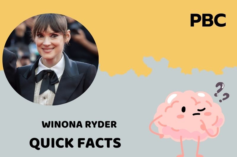 Winona Ryder Quick Facts 3 Winona Ryder Quick Facts
